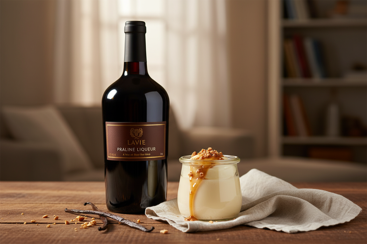Postres de vainilla con Lavie Praline