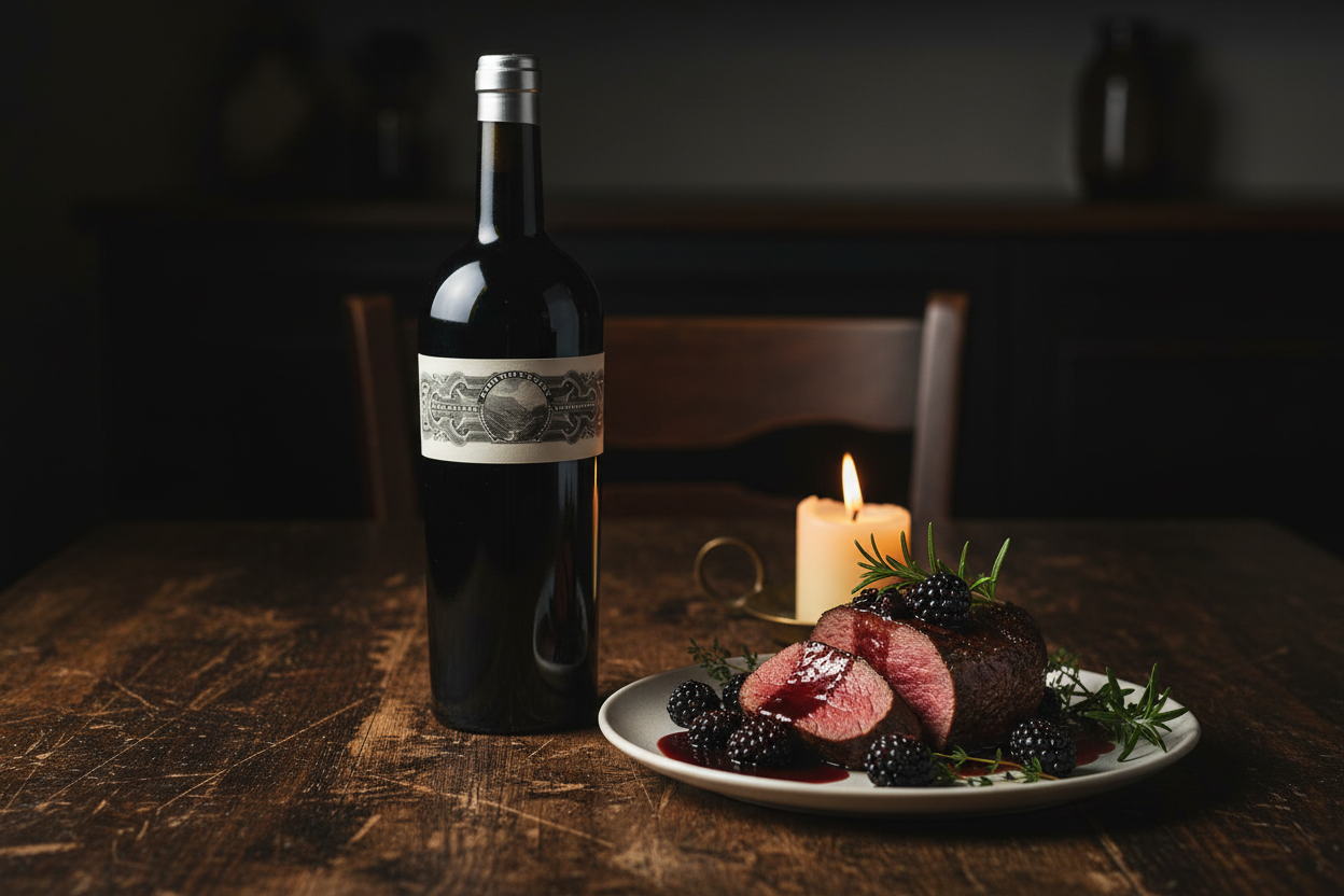Promontory Estate con venado en salsa de moras