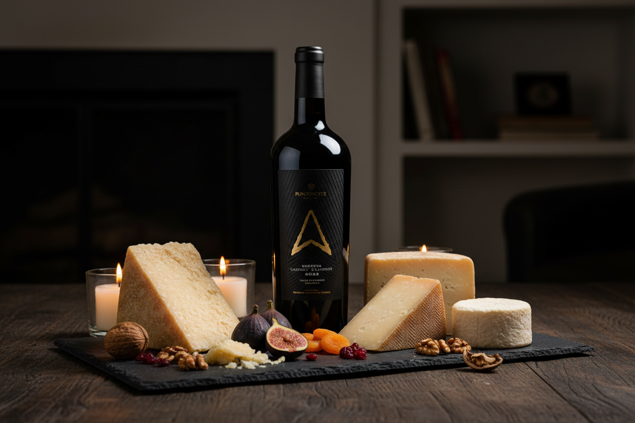 Punto Norte Cab Sauv con Quesos Maduros