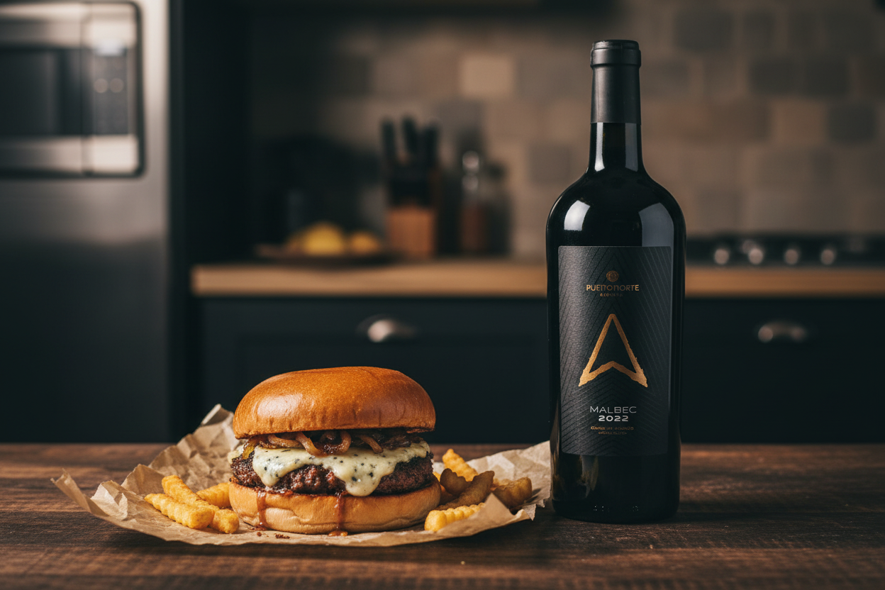 Punto Norte Malbec Burger Queso Azul