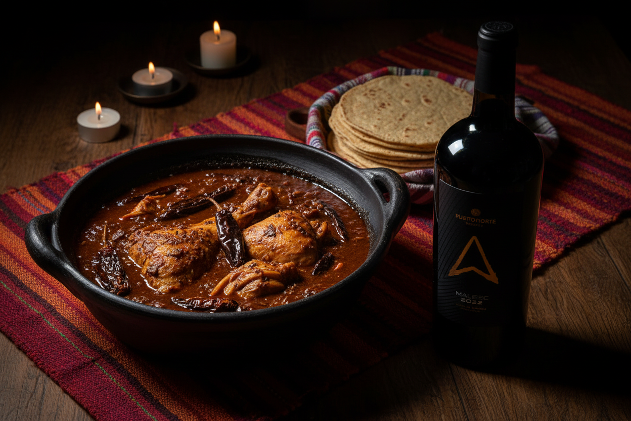 Punto Norte Malbec Mole Poblano