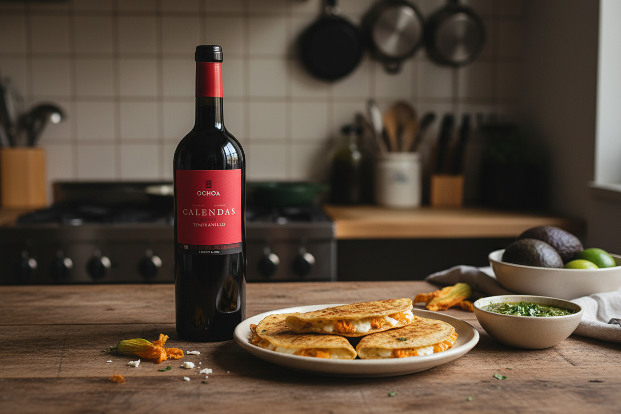 Quesadillas flor de calabaza