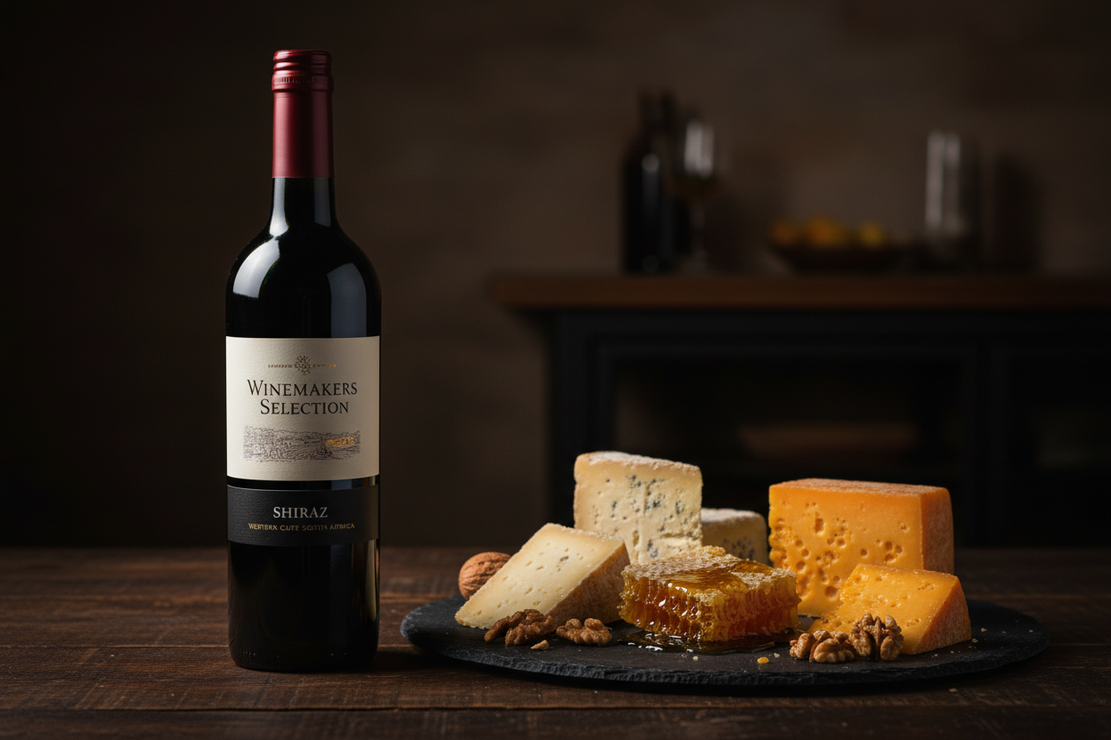 Quesos añejos con Winemakers Shiraz