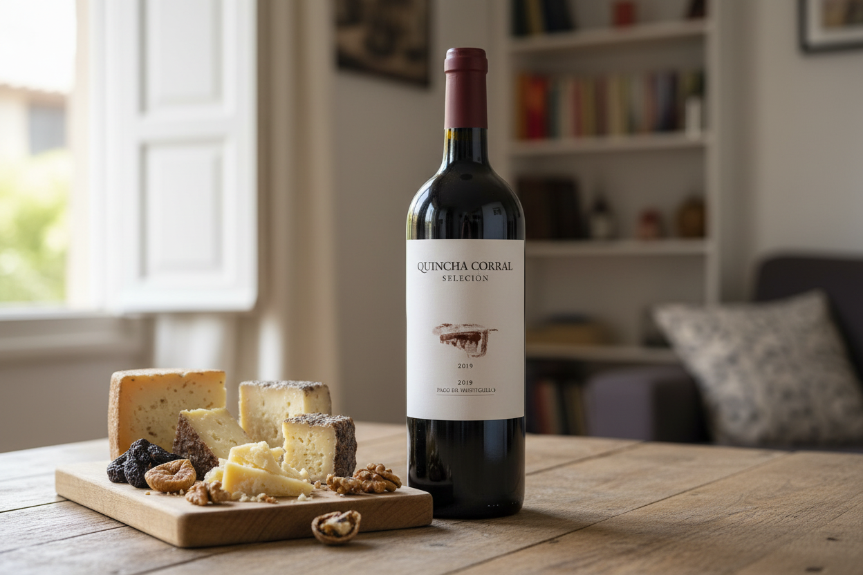 Quesos añejos de oveja con Quincha Corral Magnum 2019