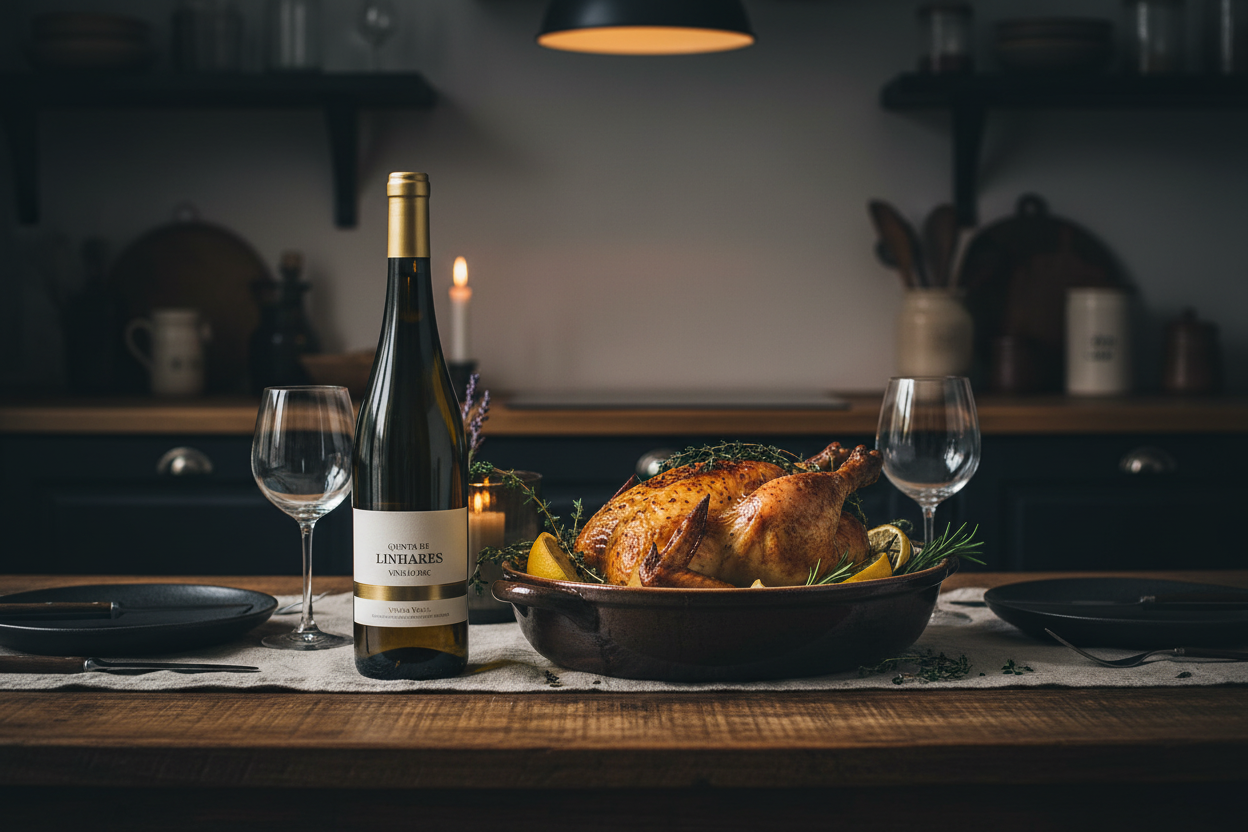 Quinta de Linhares Avesso con Pollo Provenzal