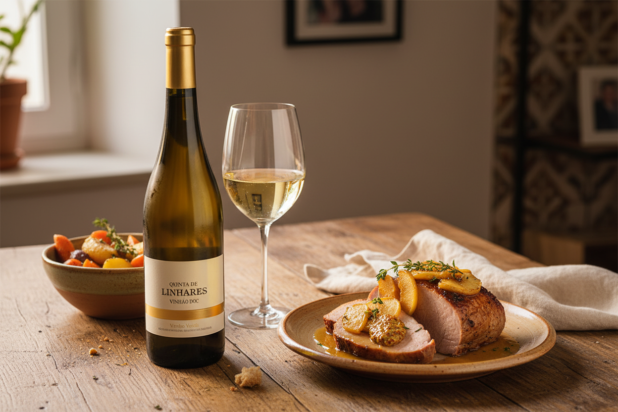 Quinta de Linhares Reserva Avesso 2020 - Lomo de Cerdo en Salsa de Manzana