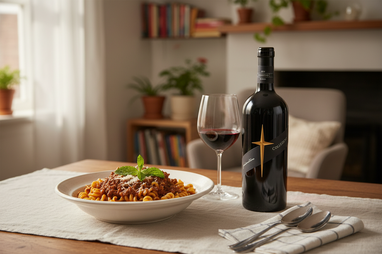 Ragú de cordero con Primitivo