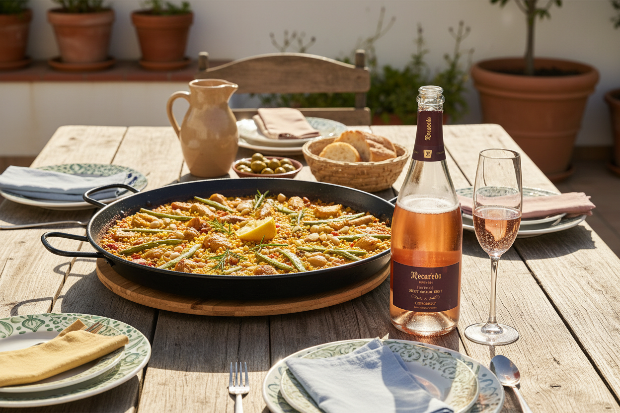 Recaredo Intens Rosat 2021 Corpinnat - Paella Valenciana
