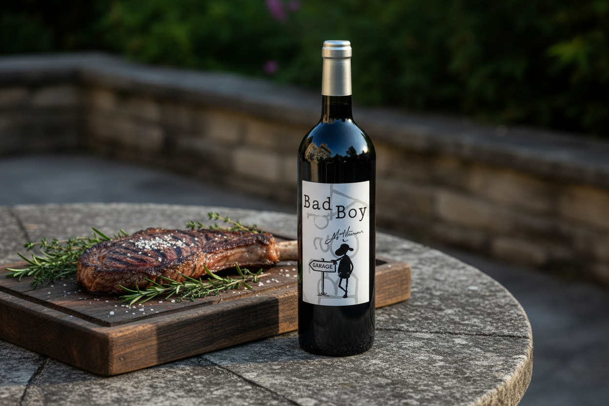 Rib-Eye a la parrilla — Thunevin Bad Boy 2016