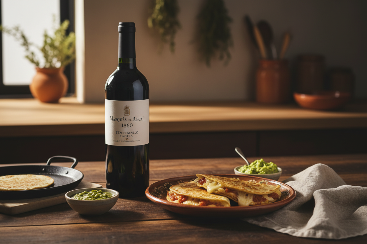 Riscal 1860 Tempranillo Quesadillas