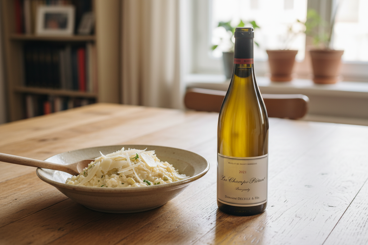 Risotto de espárragos blancos