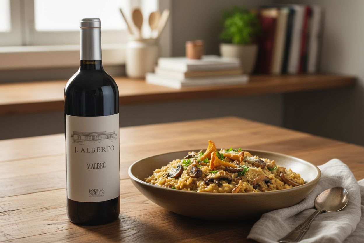 Risotto de hongos silvestres