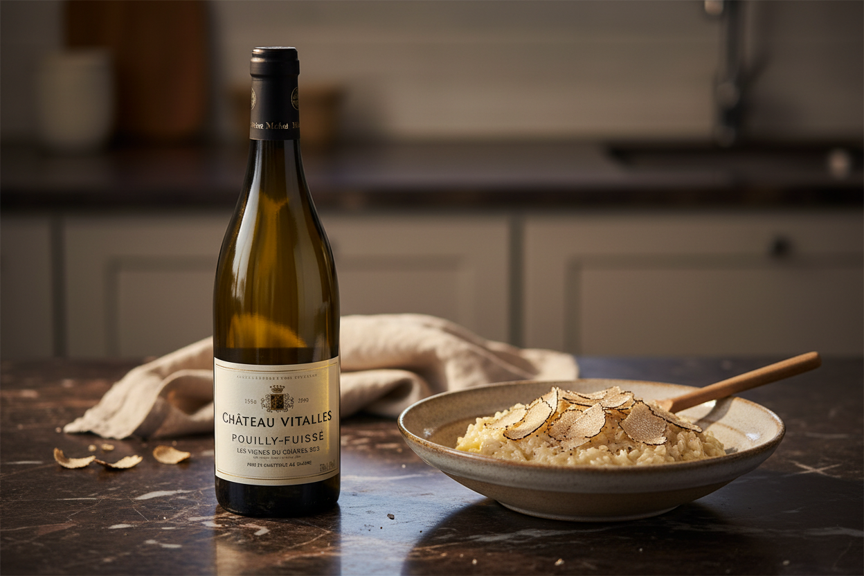 Risotto de trufa blanca — Pouilly-Fuissé 2023