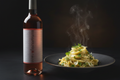 Rosé con pasta cremosa