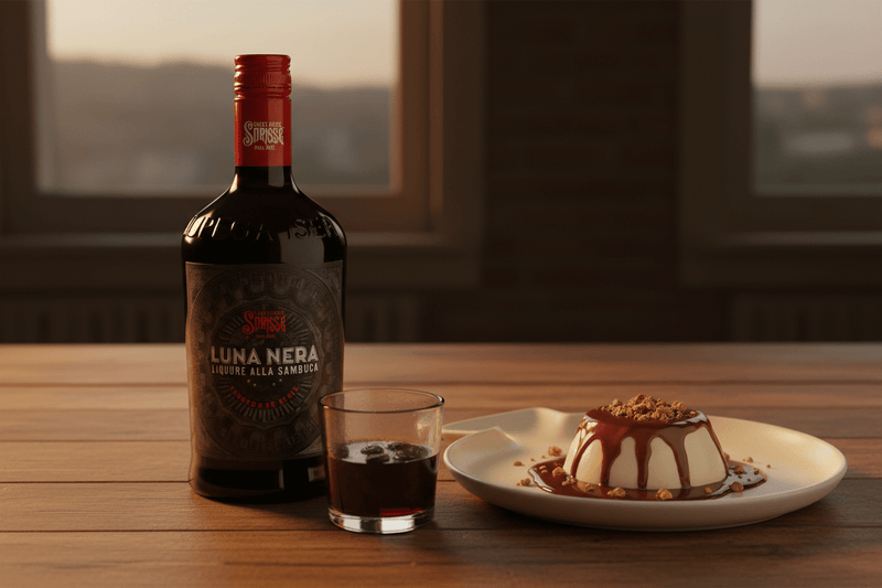Sambuca Negro Luna Nera 750ml - La Cava