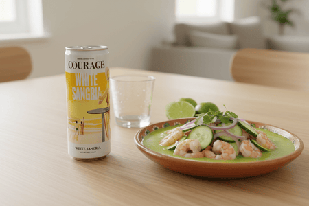 Sangría Blanca Lata Courage 250ml - La Cava