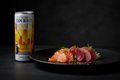 Sashimi con Espumoso Courage