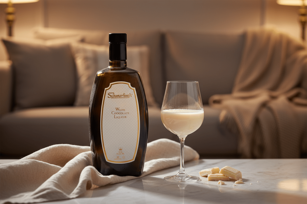 Schmerling's white chocolate 750ml - Licor Suizo - La Cavaslider_item_HiMBLA