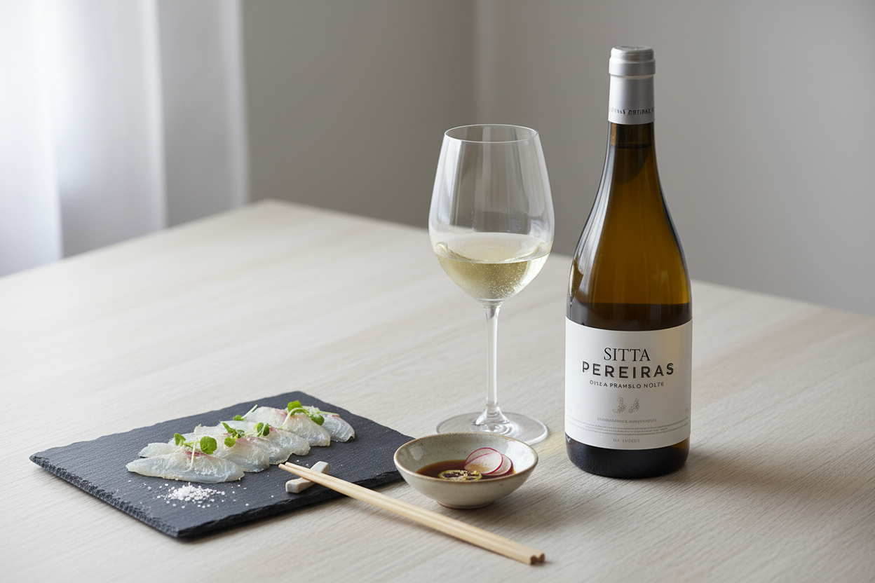 Sitta Pereiras Albariño 2023 Rías Baixas - Sashimi de Pescado Blanco