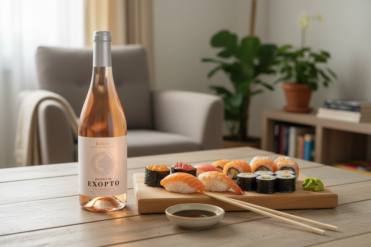 Sushi con Bozeto de Exopto Rosado