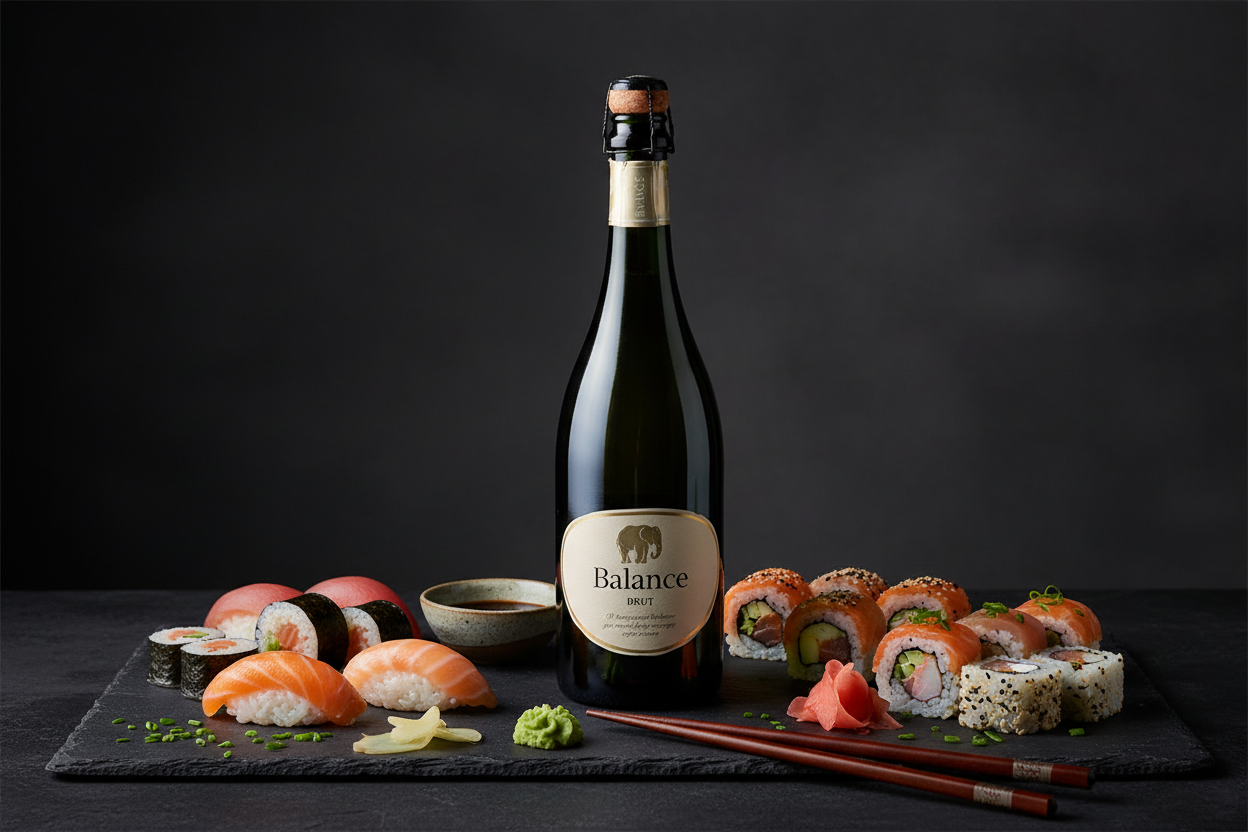 Sushi con Espumoso Sauvignon Blanc