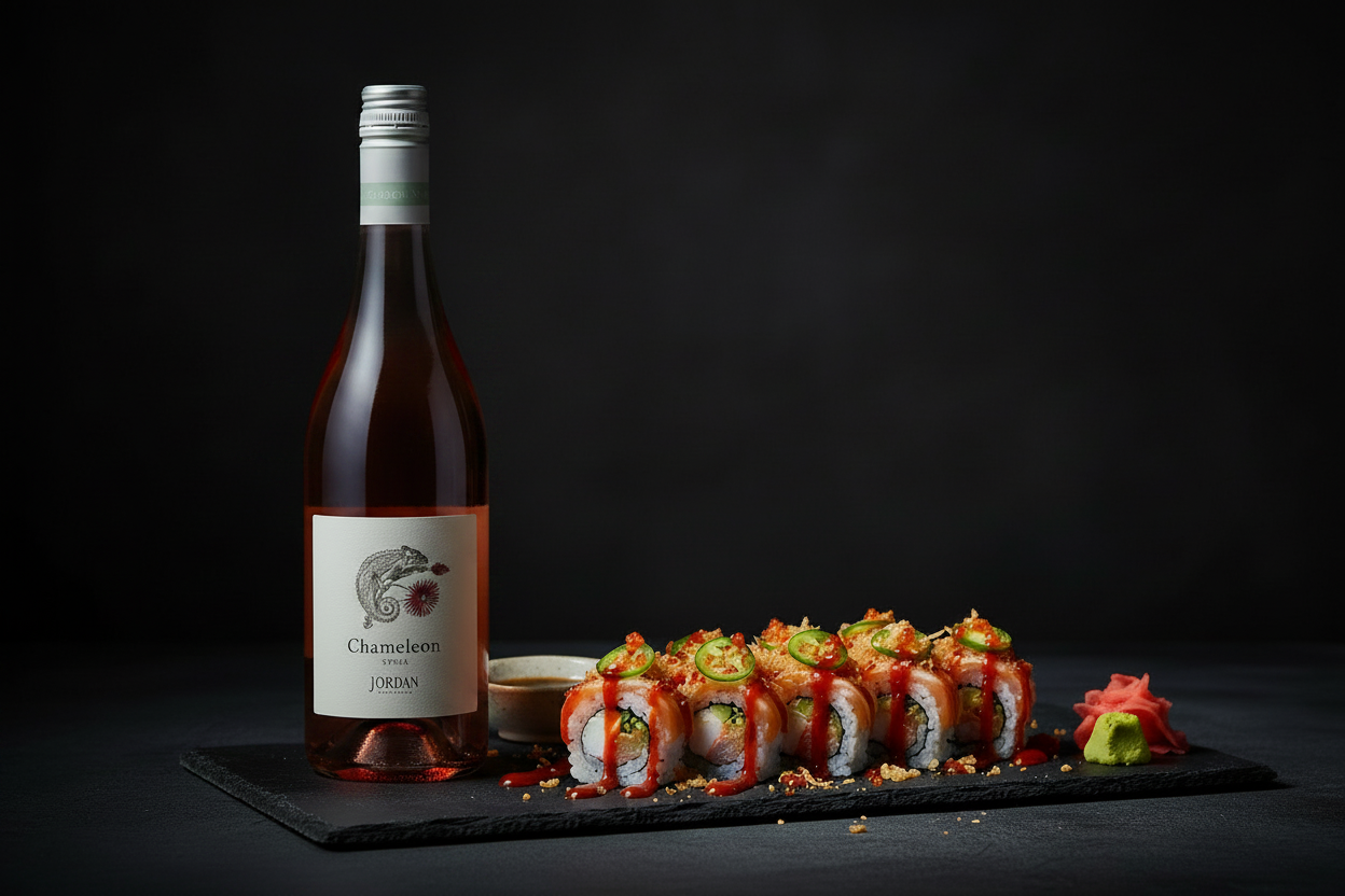 Sushi especiado con Chameleon Rosé