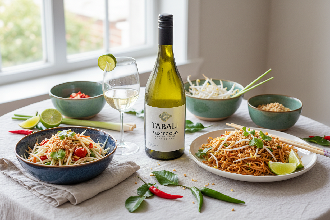 Tabali Pedregoso Sauvignon Blanc Valle de Limarí - Cocina Tailandesa Ácida