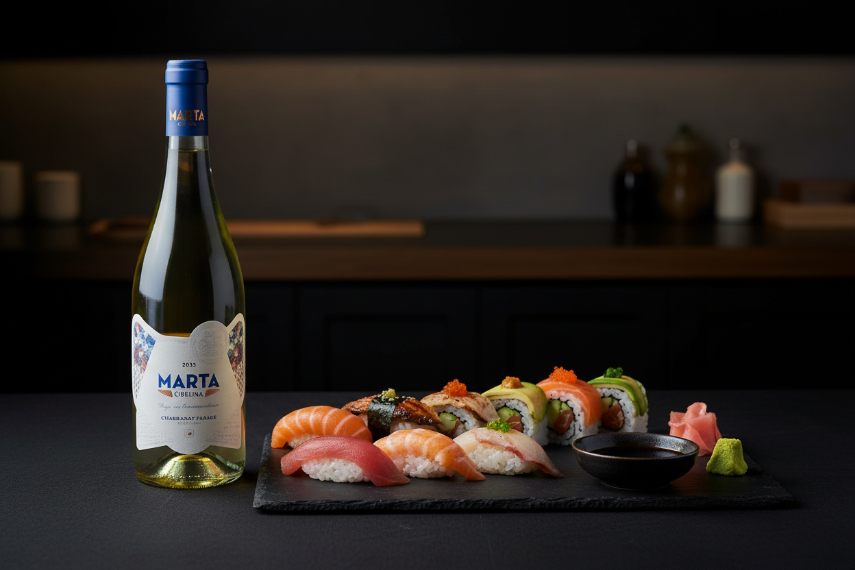 Tabla de sushi con Marta Cibelina