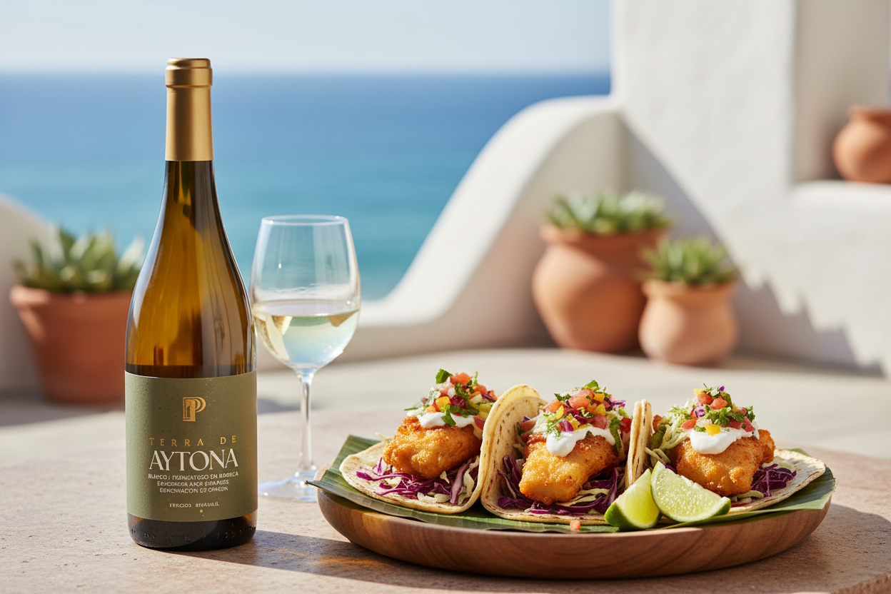 Tacos de pescado con Terra de Aytona