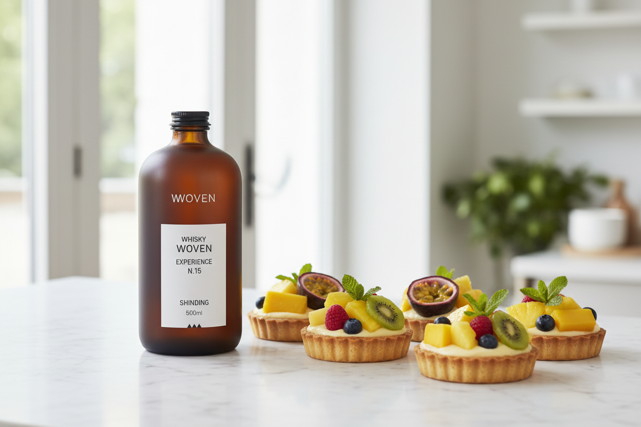 Tartas de frutas tropicales