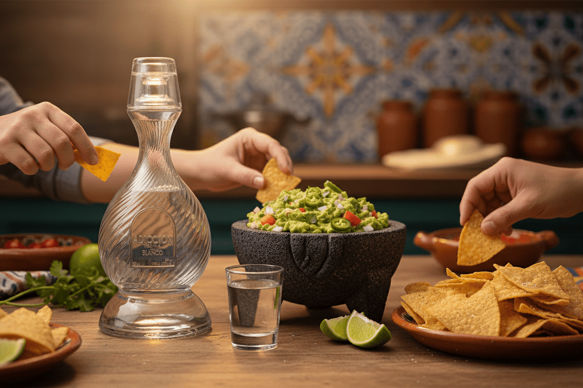Tequila Blanco Adicción 1 Lt 40° - La Cava