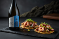 Tostadas de mariscos con Avesso