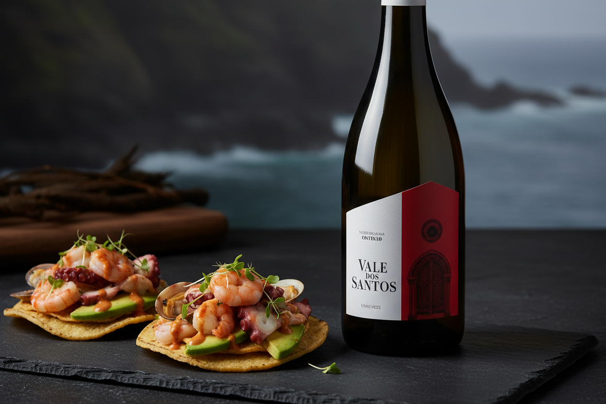 Tostadas de mariscos con Escohla