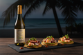 Tostadas de mariscos con Les Jardins