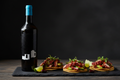 Tostadas de pulpo con Viticultores Althay