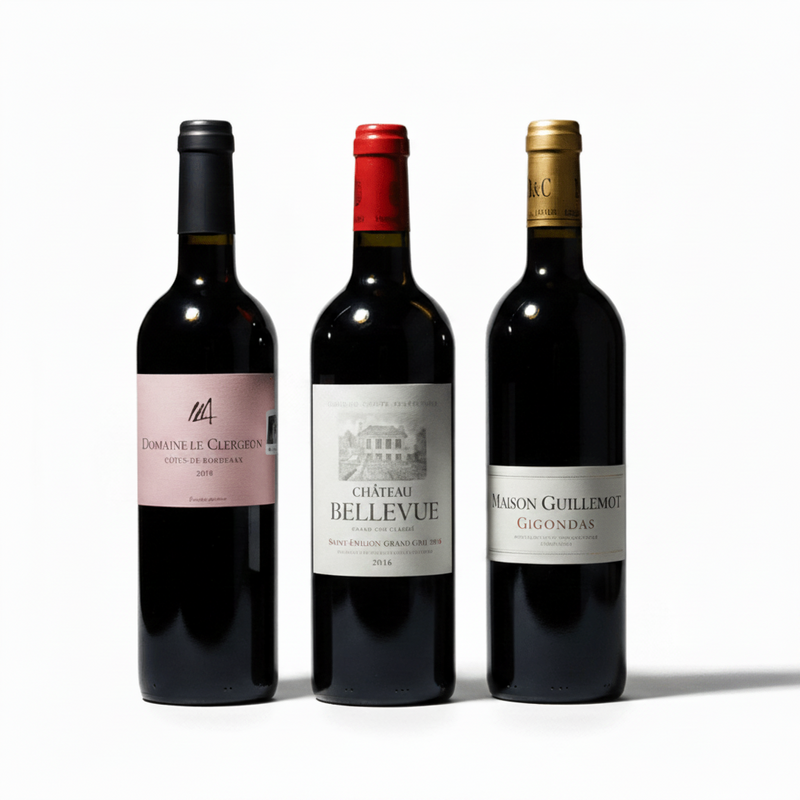 Tres vinos Tintos