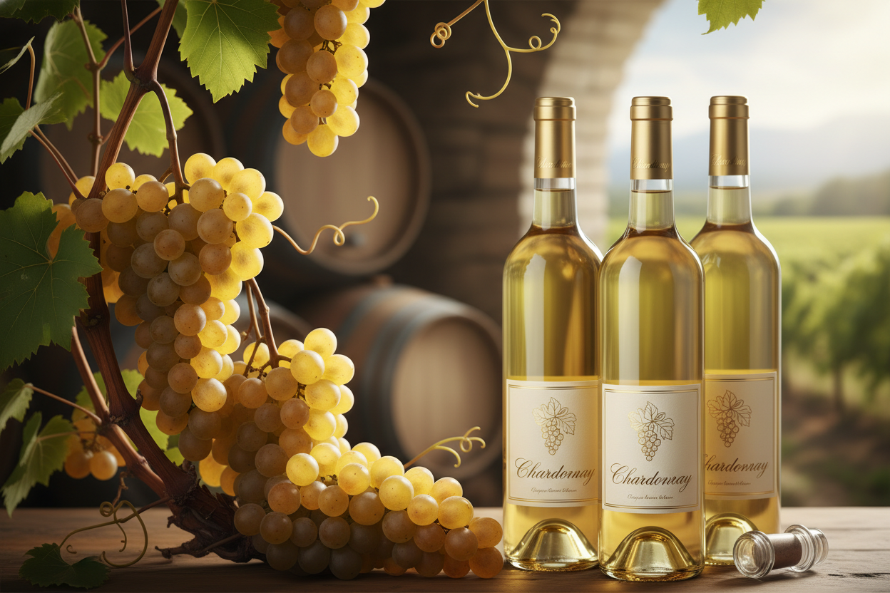 Uva Chardonnay con vinos que tenga esa misma etiqueta