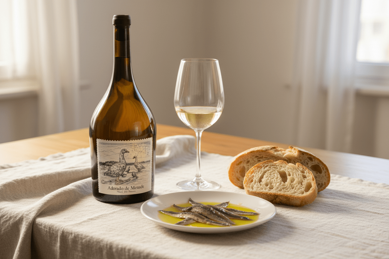 Vino Blanco Adorado de Menade 750ml D.O. Rueda (Vino de Pueblo) - Vino de España - La Cavaslider_item_HiMBLA