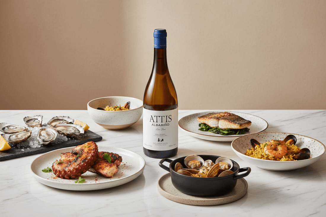 Vino Blanco Attis Albarño 2024 750ml D.O. Rías Baixas - Vino de España - La Cava