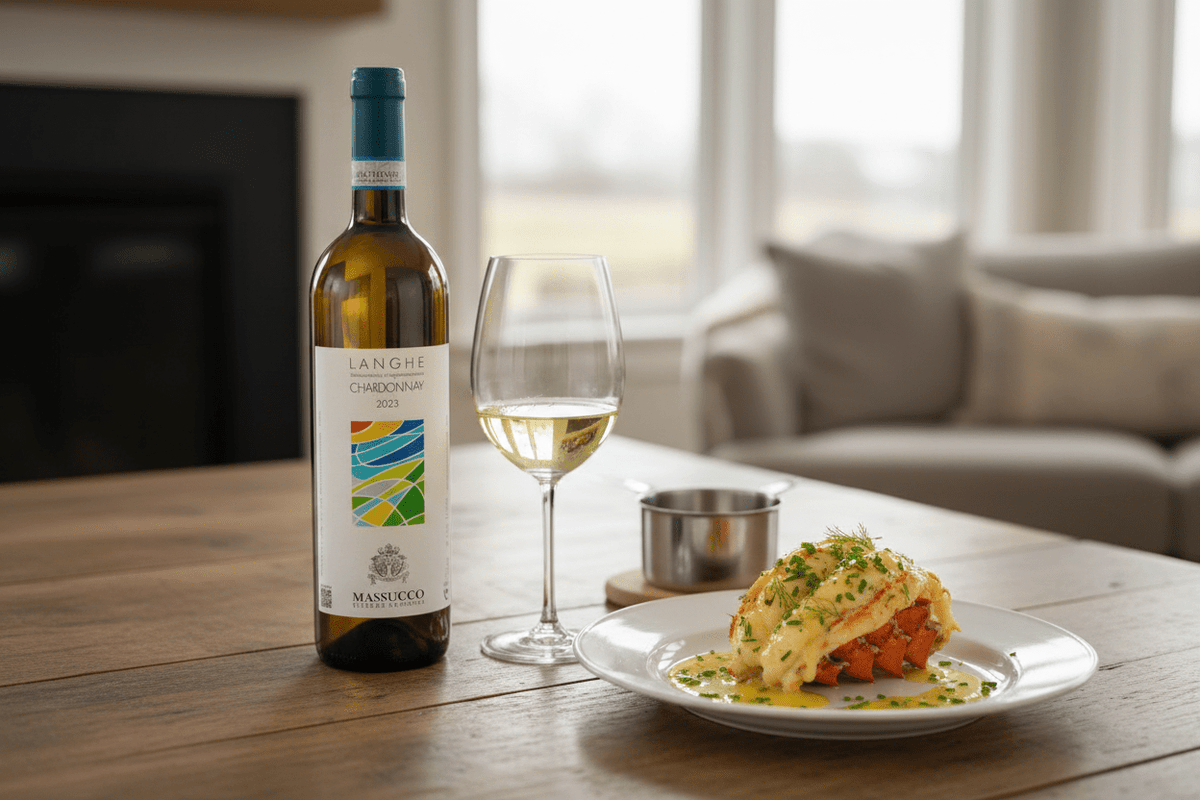 Vino Blanco Azienda Massucco Langhe Chardonnay - Vino de Italia - La Cava