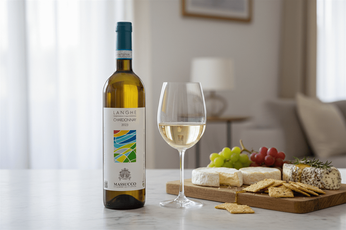 Vino Blanco Azienda Massucco Langhe Chardonnay - Vino de Italia - La Cava