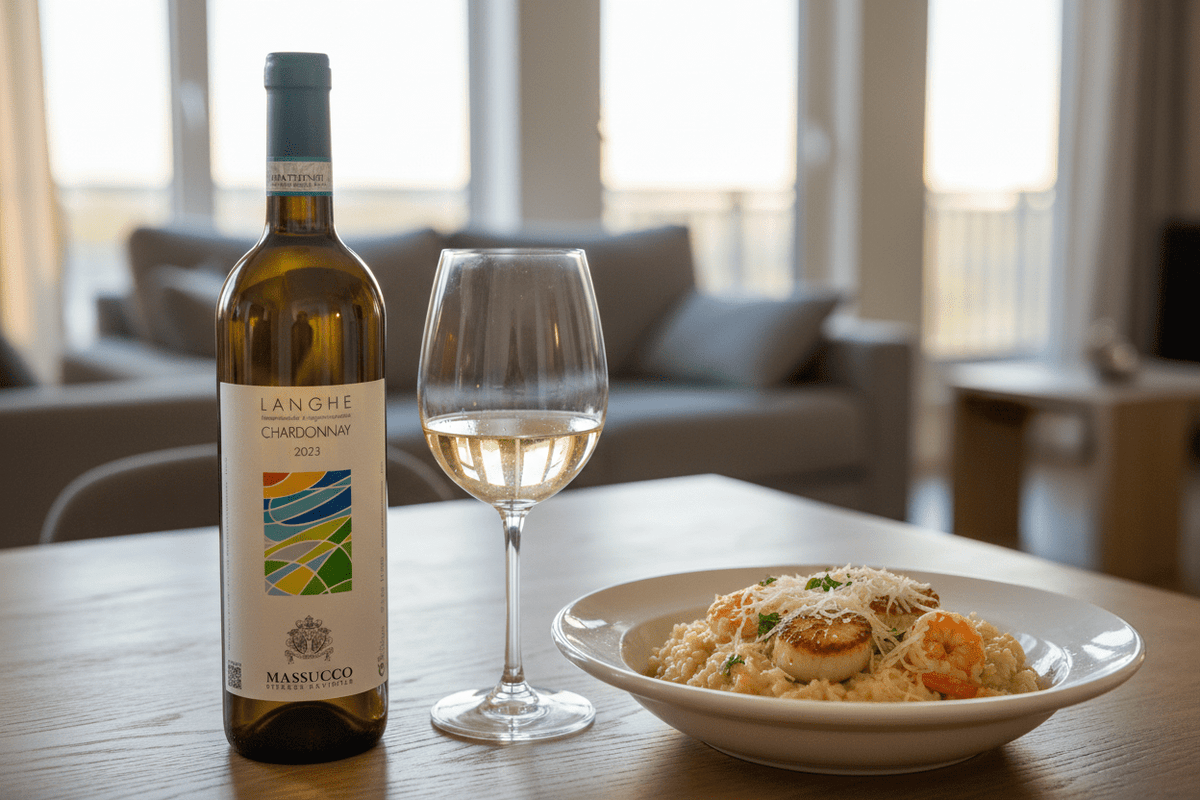 Vino Blanco Azienda Massucco Langhe Chardonnay - Vino de Italia - La Cava