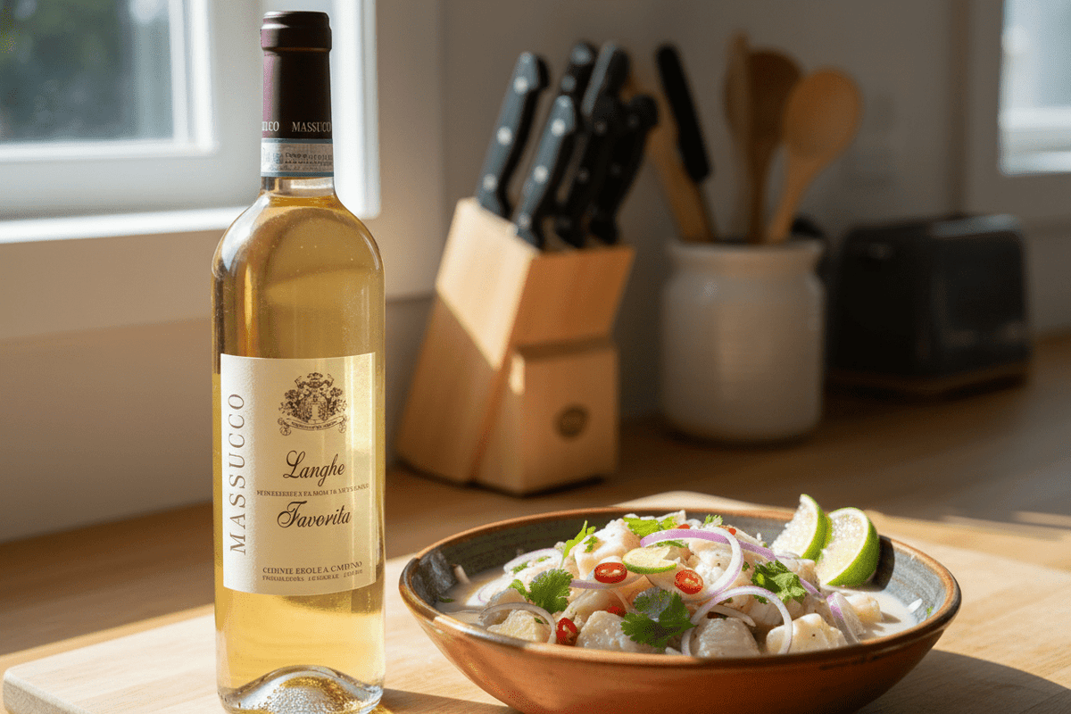 Vino Blanco Azienda Massucco Langhe Favorita - Vino de Italia - La Cava