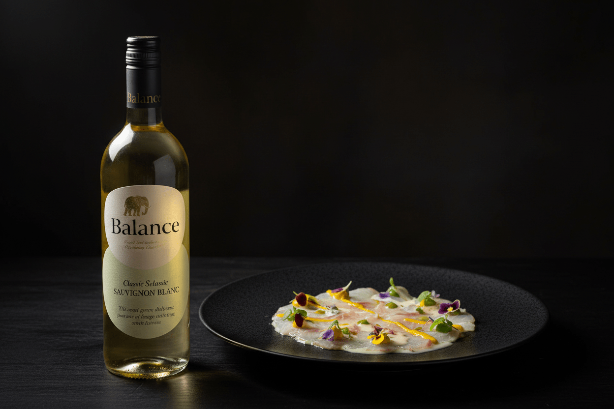 Balance Classic Sauvignon Blanc White Wine 750ml Western Cape - Wine from South Africa - La Cava