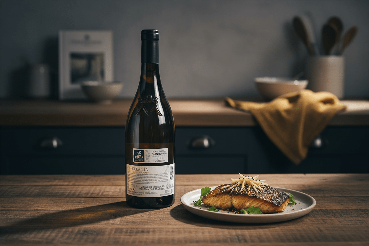 Vino Blanco Capellanía Gran Reserva 2019 de 750 ml - vino de España - La Cava