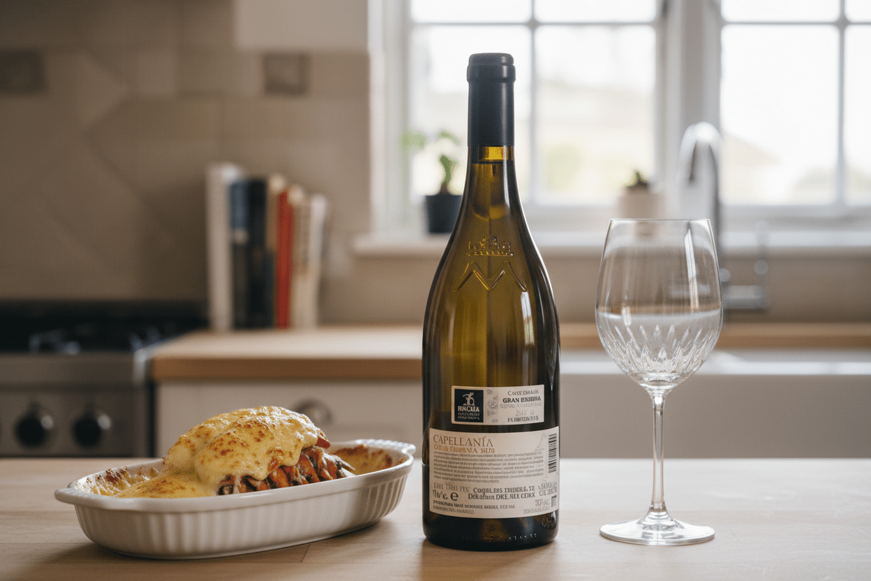 Vino Blanco Capellanía Gran Reserva 2019 de 750 ml - vino de España - La Cava