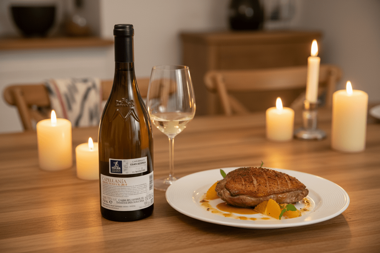 Vino Blanco Capellanía Gran Reserva 2019 de 750 ml - vino de España - La Cava