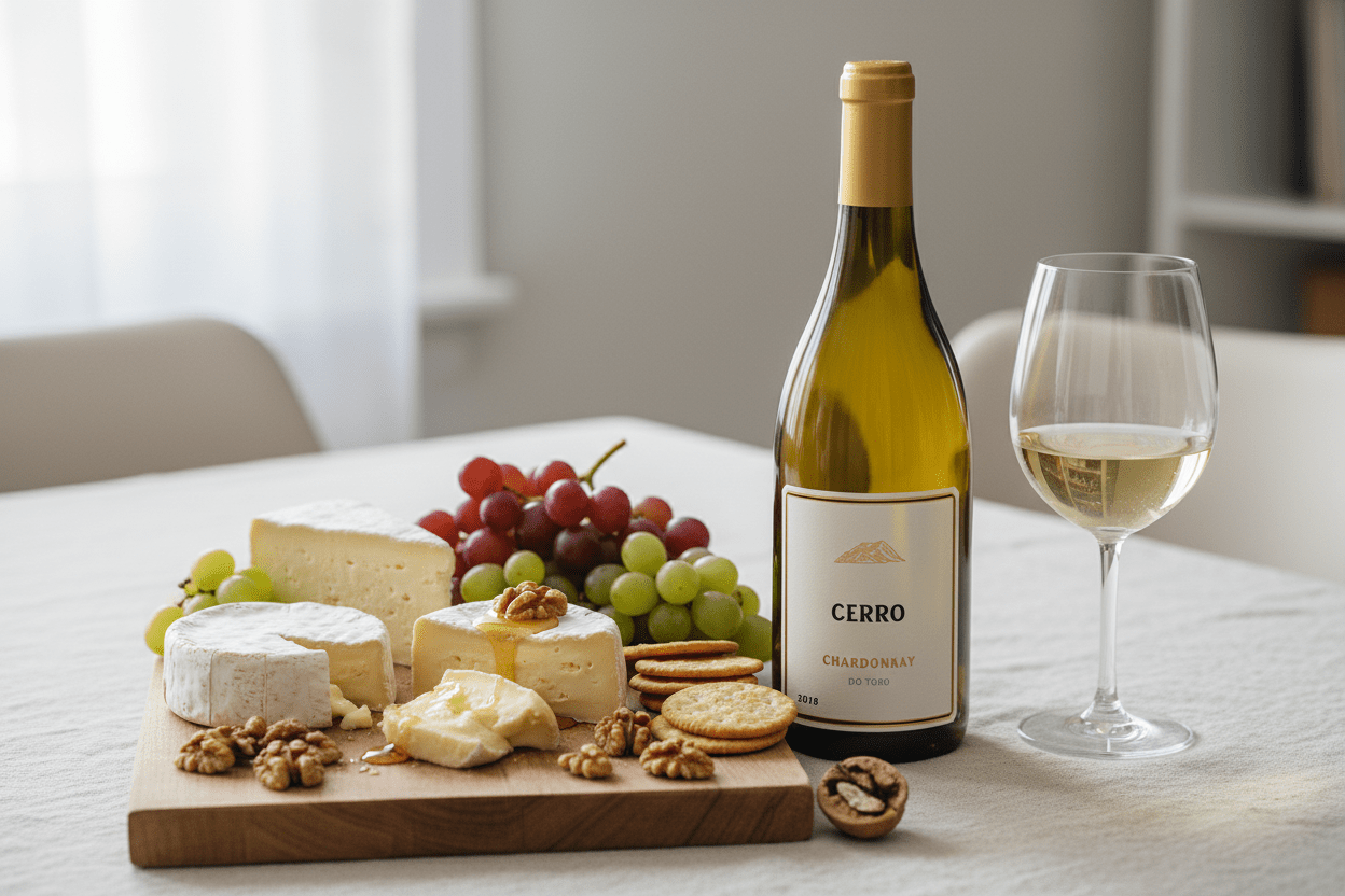 Vino Blanco Cerro Chardonnay 750ml D.O. Toro - Vino de España - La Cava