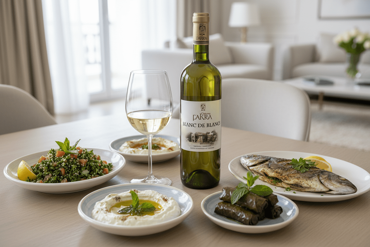 Vino Blanco Château Fakra Blanc de Blancs 750ml Líbano - Vino de Líbano - La Cava