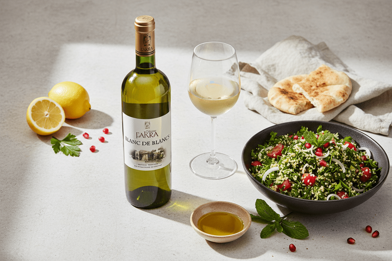 Vino Blanco Château Fakra Blanc de Blancs 750ml Líbano - Vino de Líbano - La Cava
